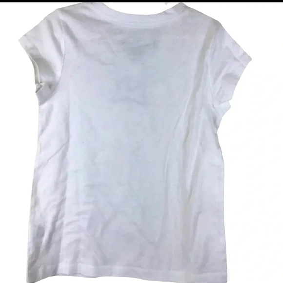 ETSY HANDMADE EUC GIRLS MICKEY MOUSE TOP WHITE RED FALL TSHIRTS SHIRT SIZE S 6 X - Picture 3 of 3